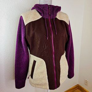 Title Nine Beaten Path Color Blocked Sherpa Coat Jacket